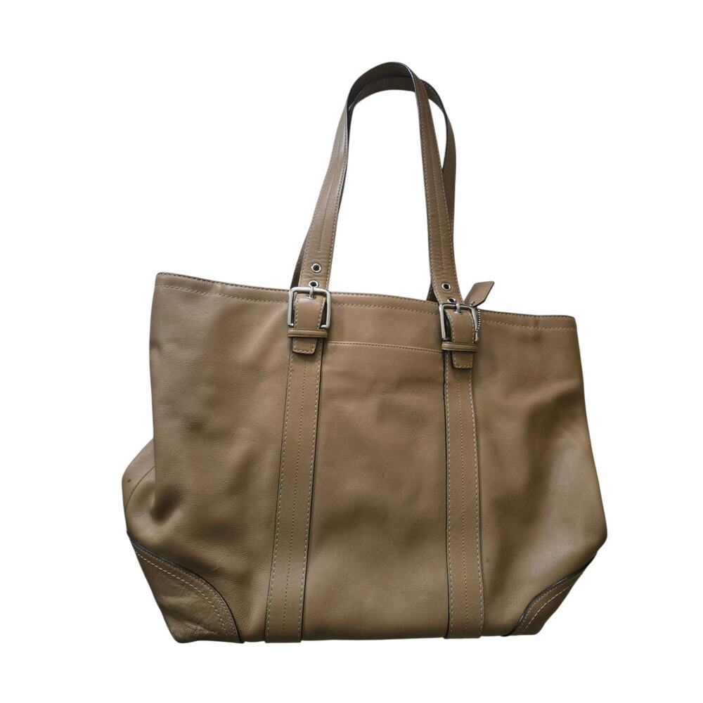 Vintage Y2K Coach Hampton Large Leather Tote #F11202 with Coach Tag